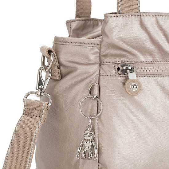 Bolsa De Hombro Kipling Elysia Metallic Beige | MX 1405VR